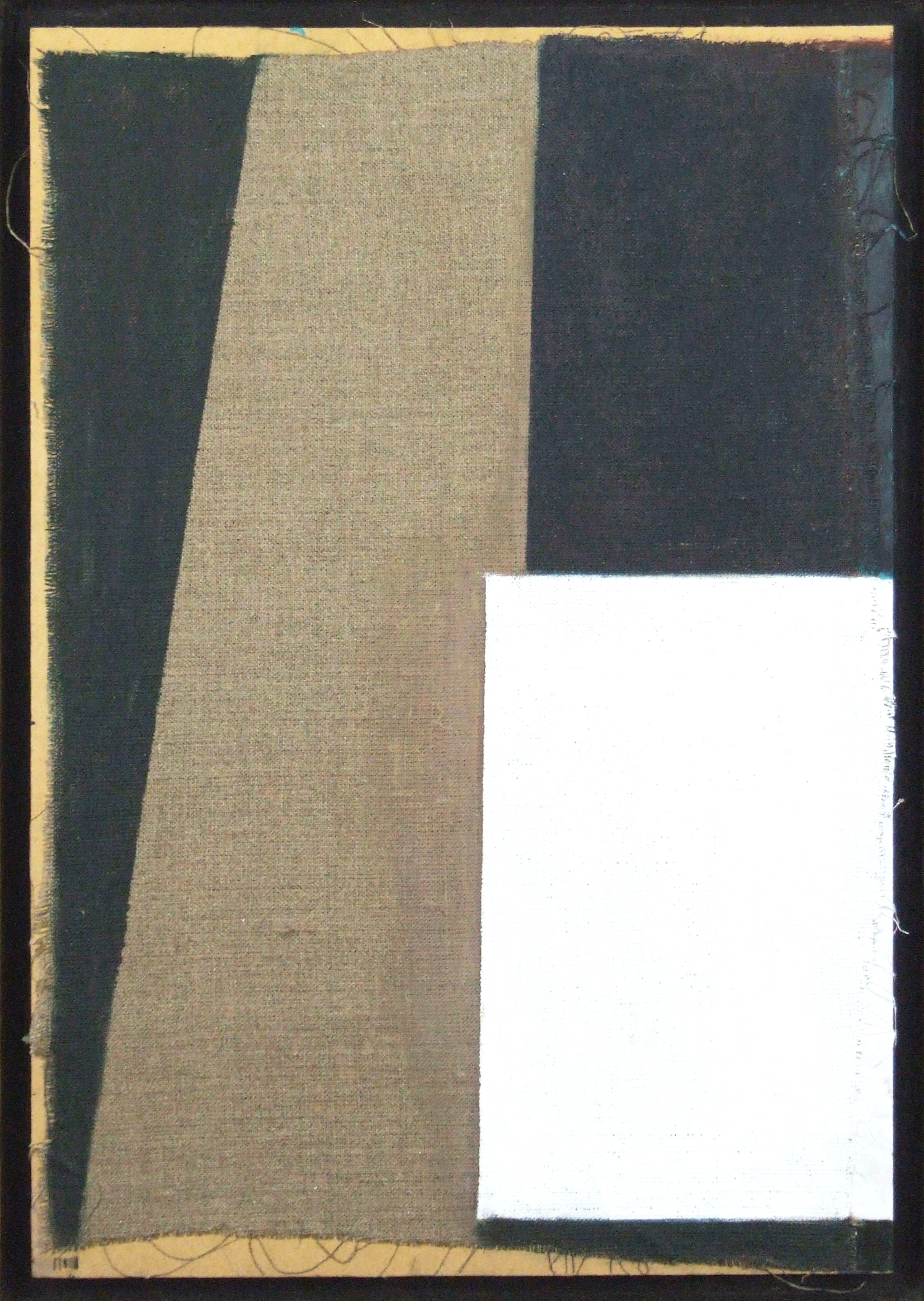 Frank Burgers 'White' 2020, oil on linen on MDF, 38 x 26 cm